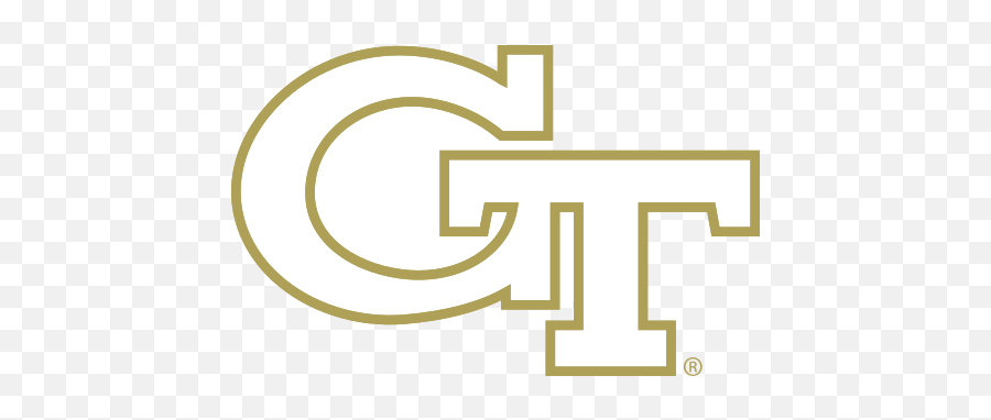 Gt White Gold Outline - Yellow Jacket Georgia Tech Png,Gt Logo