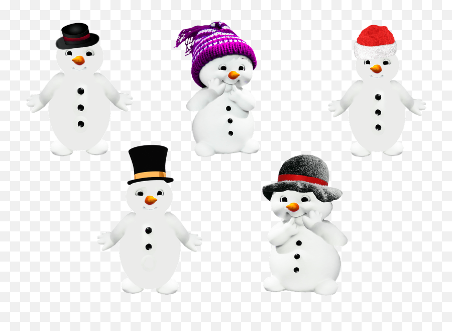 Winter Collection Of Snowmen Transparent Png - Stickpng Snowman,Snowman Transparent Background