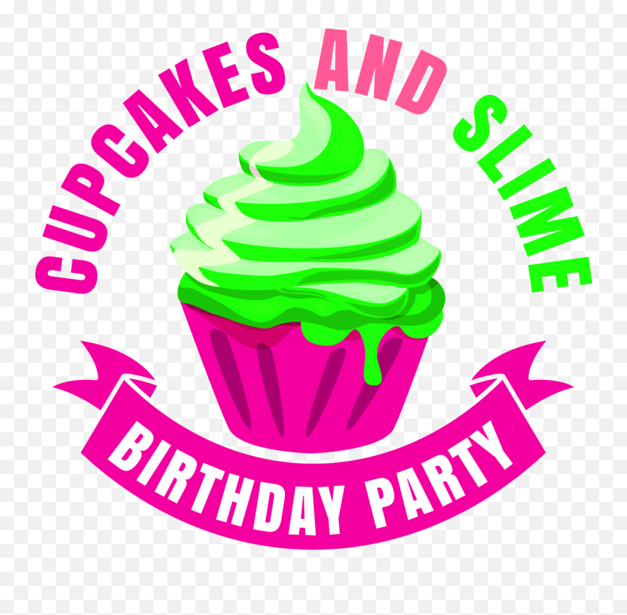 Download Cupcakes And Slime Birthday Party Llc - Girl Slime Cupcake And Slime Party Png,Slime Png