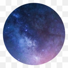 Aesthetic Space Circle Background - png