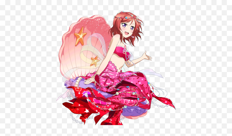 Love Live Mermaid Maki - Maki Nishikino Mermaid Transparent Png,Mermaid Transparent
