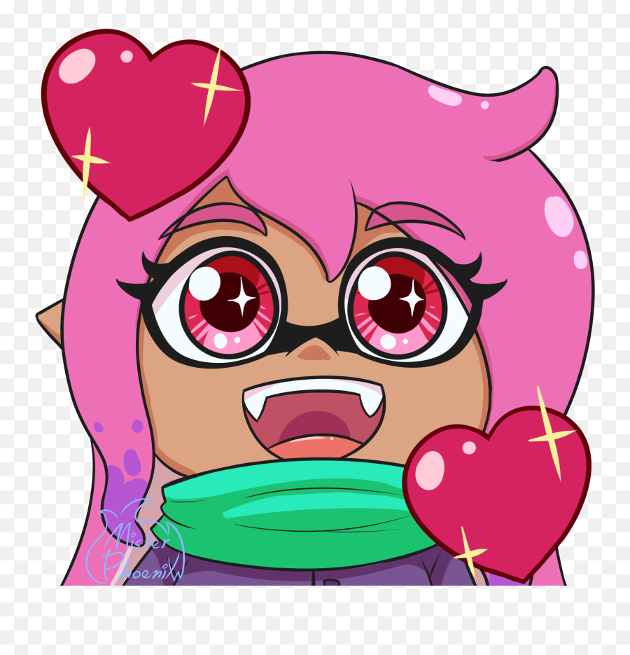 Velvet Heart Emote By Misterphoenix - Cartoon Png,Emote Png