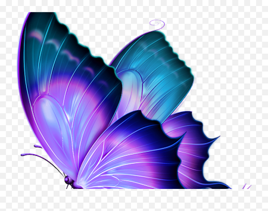 Download Hd Morning Mist Butterfly - Blue Purple Butterfly Png,Purple Mist Png