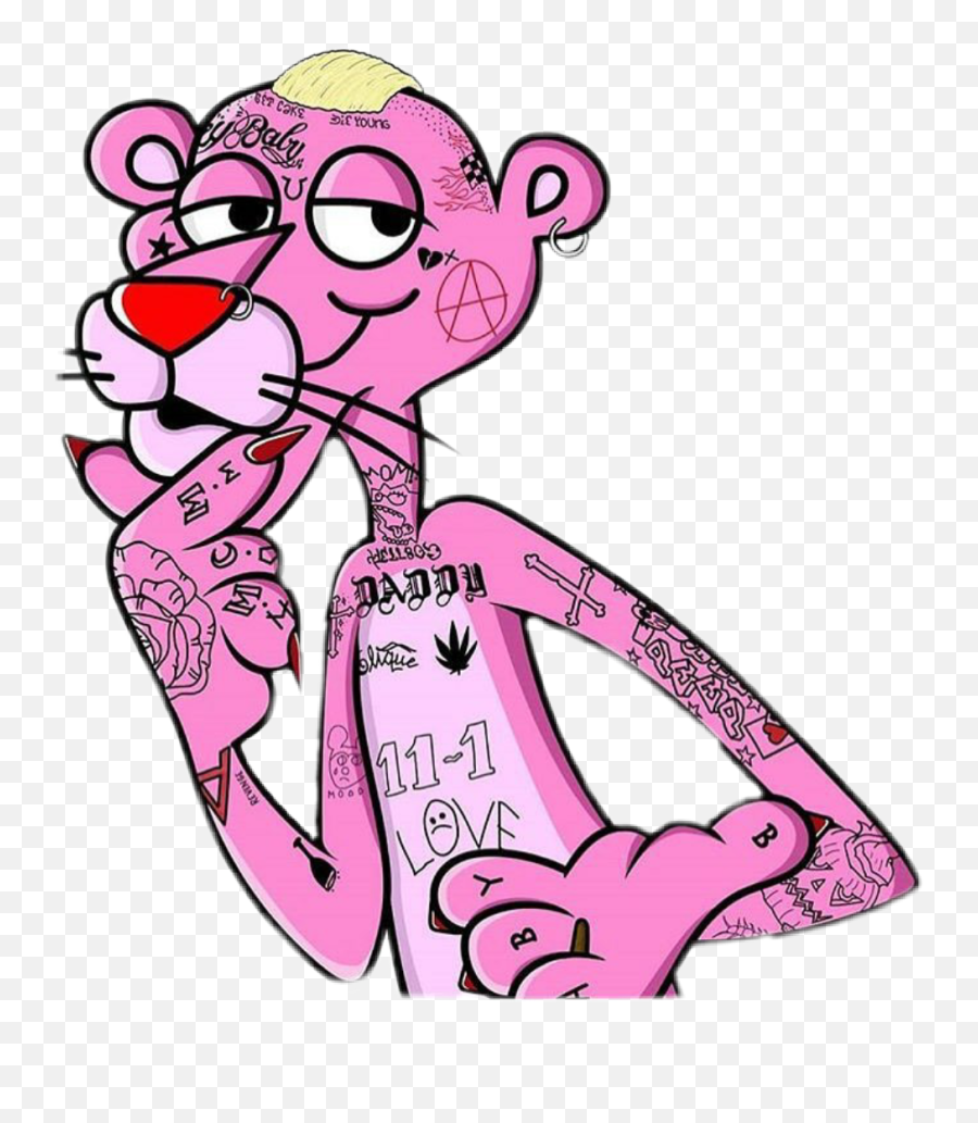 Peep Lilpeep Pinkpanther Gustav - Pink Panther Lil Peep Png,Lil Peep Png