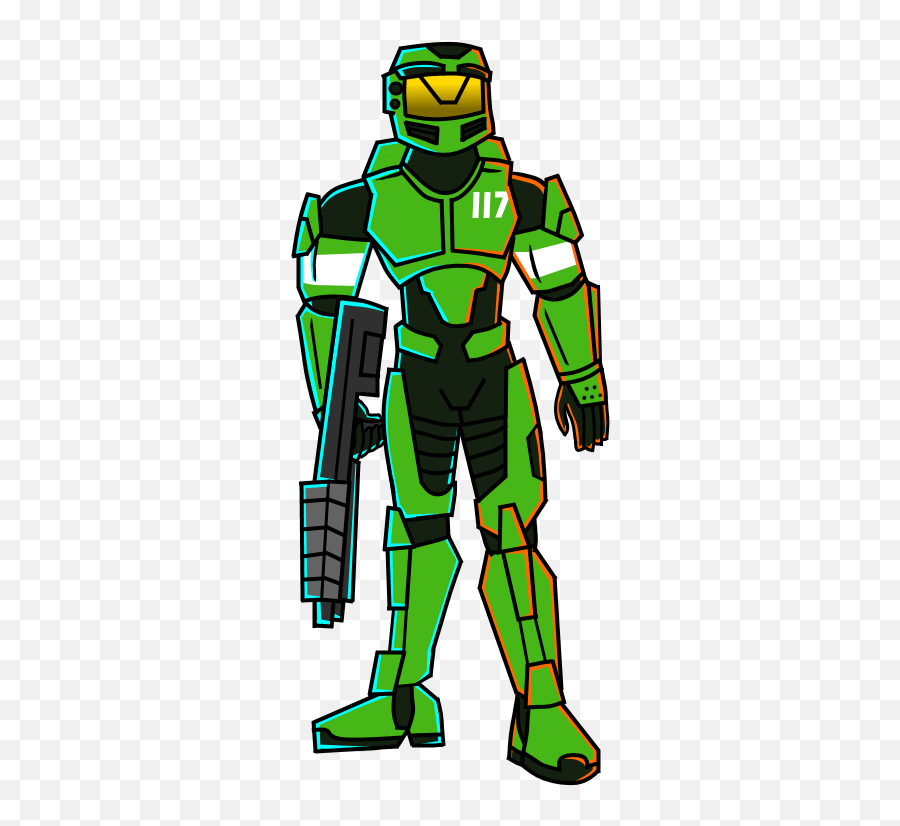 John 117 - The Master Chief Artwork The Ttv Message Boards Illustration Png,Master Chief Helmet Png