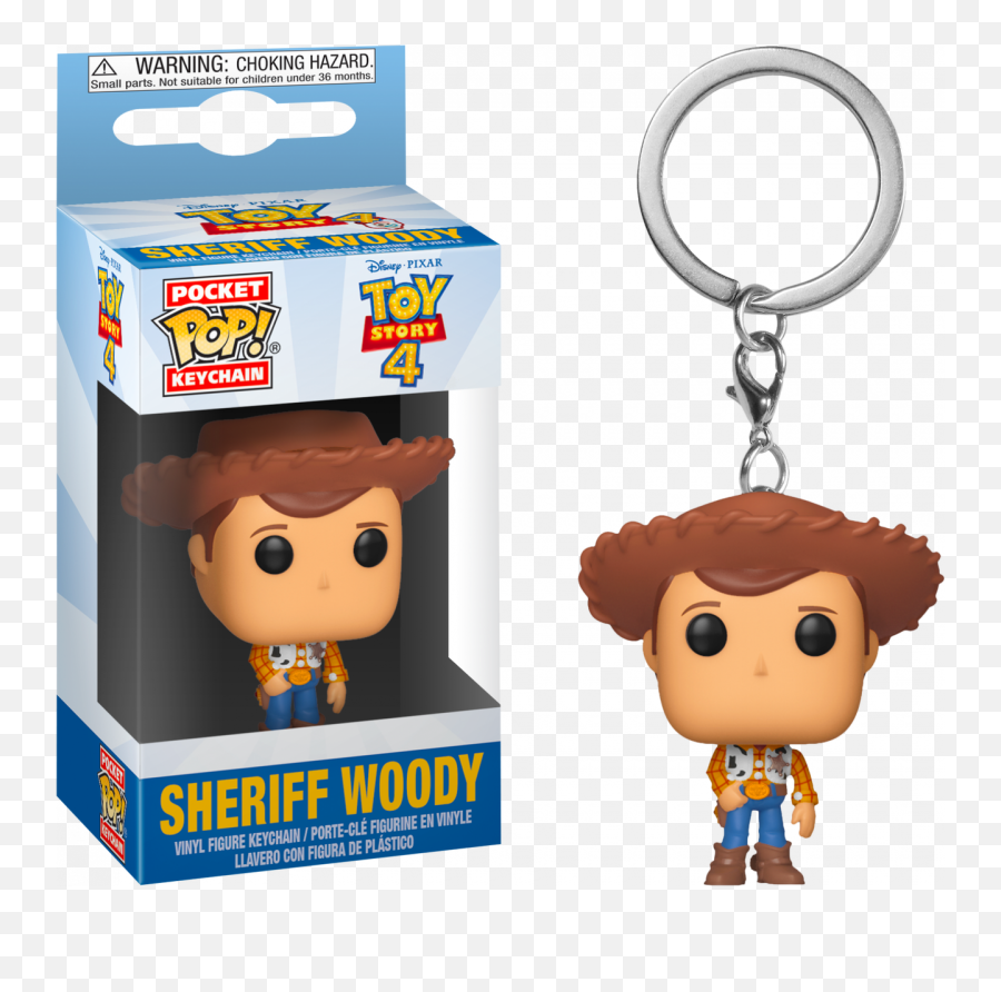 Toy Story 4 - Sheriff Woody Pocket Pop Vinyl Keychain Png,Woody And Buzz Png