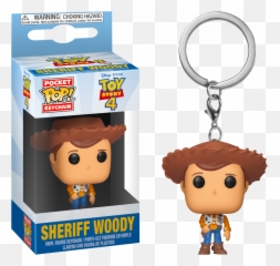 Toy Story 4 - Sheriff Woody Pocket Pop Vinyl Keychain Png,Woody And Buzz Png