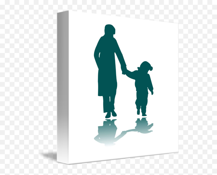 Woman And Child Silhouettes By Laschon Robert Paul Png Silhouette