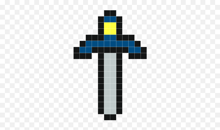 Master Sword - Grid Master Sword Pixel Art Png,Master Sword Png