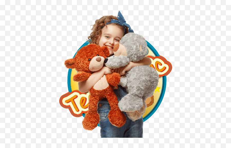 Build A Bear Teddy Party Your Own - Little Kid Holding Stuffed Animals Png,Teddy Bears Png