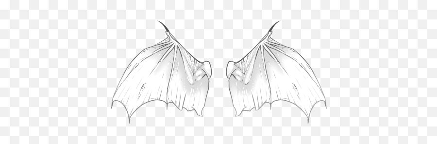 Folded Bat Wings - White Bat Wings Png,Bat Wings Png
