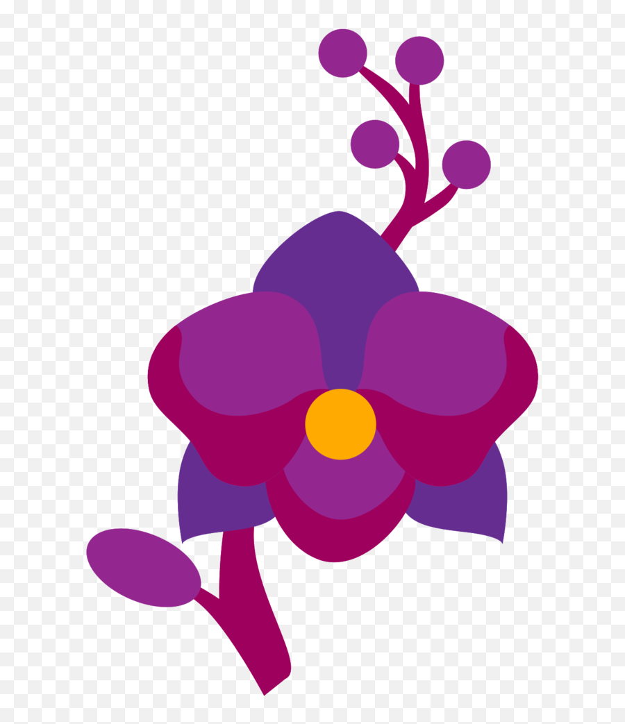 Cute Flower Png With Transparent Background - Orchid,Flower Transparent Background