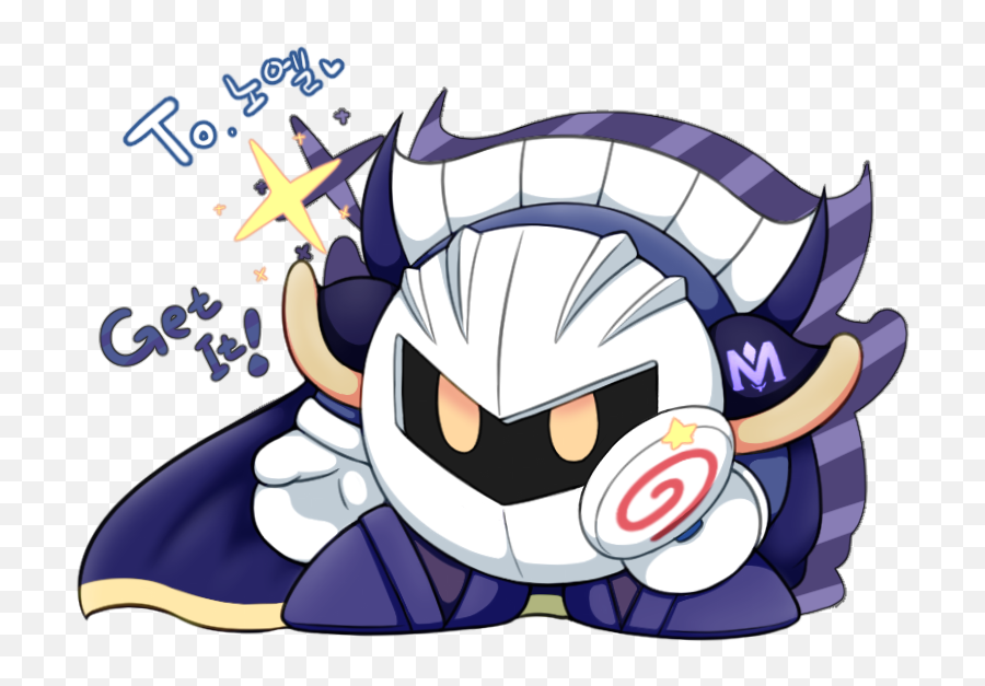 The Moment I Reach For That You Are Going To Eat It In - Meta Knight Chibi Kirby Png,Meta Knight Png