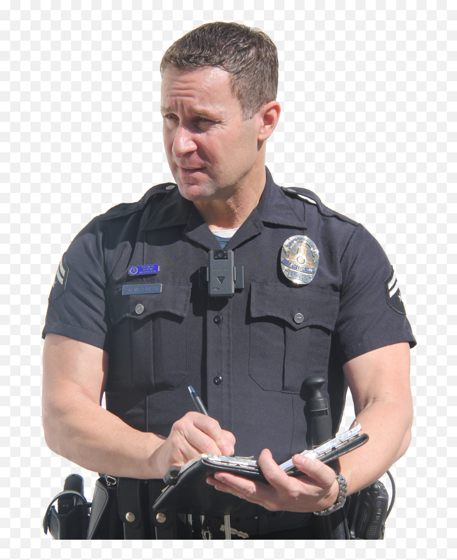 Security Guard Png Images - Police Officer Writing Ticket,Policeman Png
