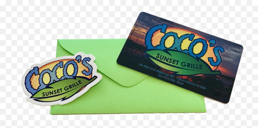 Gift Card Cocos Sunset Grille Png