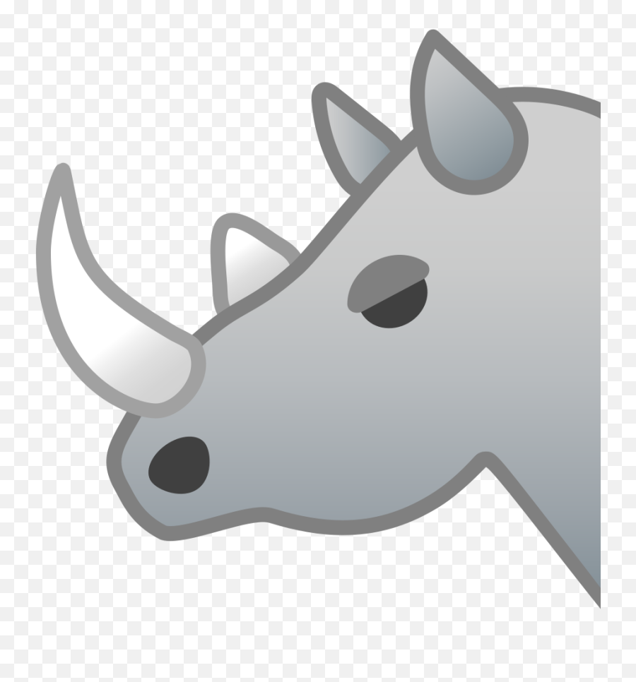 Rhinoceros Icon Noto Emoji Animals Nature Iconset Google - Emoji Badak Png,Rhinoceros Png
