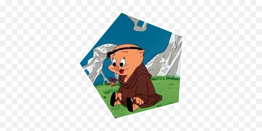 Porky Pig As Friar Tuck - Daffy And Porky Robin Hood Png,Porky Pig Png