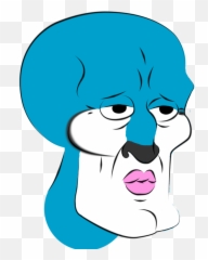 Im Too Handsome For Words - For Adult Png,Squidward Nose Png