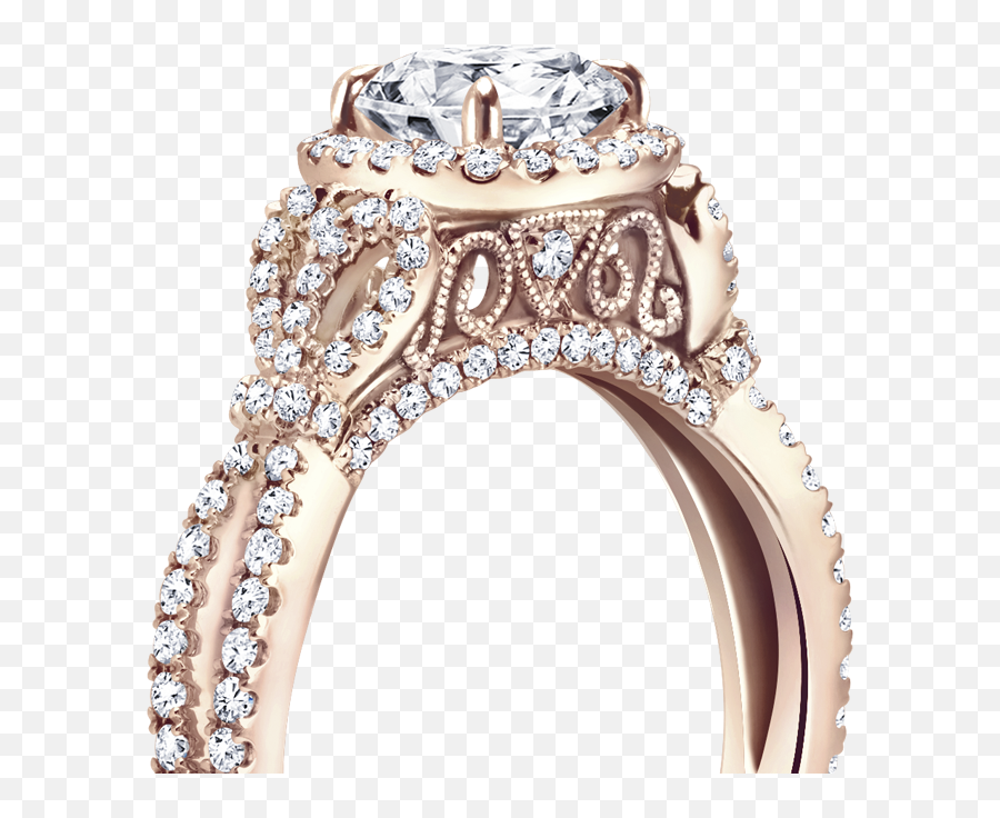 Engagement Ring Rose Gold Detail - Designer Wedding Diamond Rings Png,Engagement Png