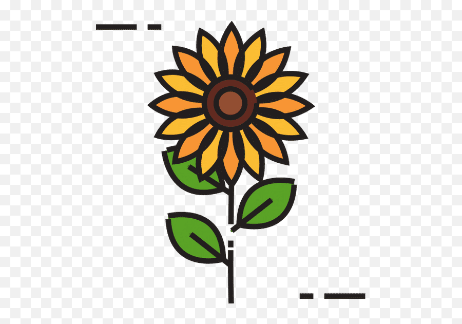 Isolated Sunflower Icon Fill Design - Canva Floral Png,Sunflower Icon