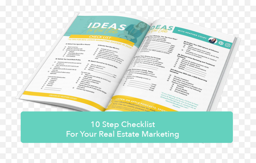 Download Free Checklist For 10 Tips 2020 Real Estate - Brochure Png,Checklist Png