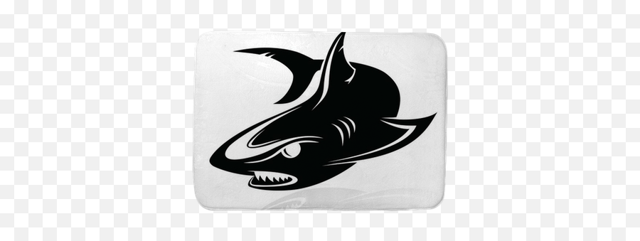 Vector Icon Bath Mat Pixers - Shark Art Logo Transparent Png,Shark Icon
