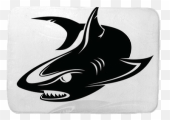 Vector Icon Bath Mat Pixers - Shark Art Logo Transparent png