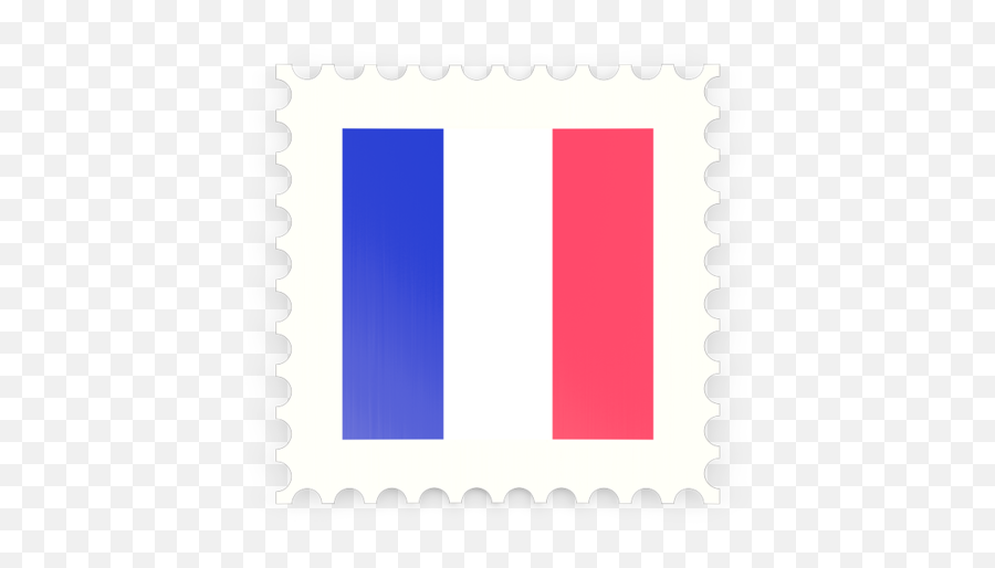 Postage Stamp Icon Illustration Of Flag France - Dot Png,French Flag Icon