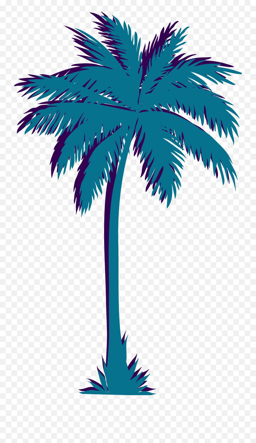 Png Clip Art Vaporwave Portable Network - Palm Tree Free Clip Art,Vapor Wave Png