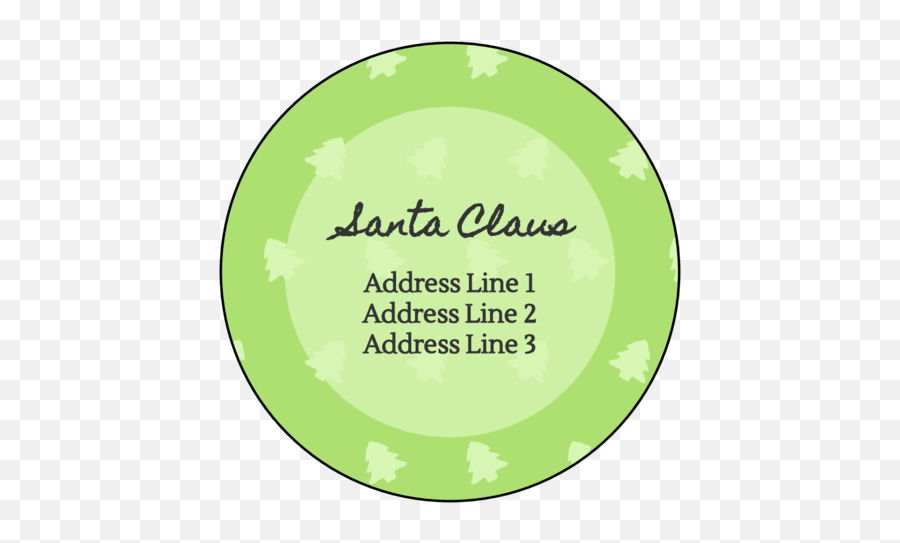 Subtle Christmas Pattern Address Labels - Circle Png,Christmas Pattern Png