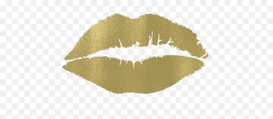 Gold Lips Kiss Greeting Card - Blue Kiss Lips Transparent Png,Kiss Transparent