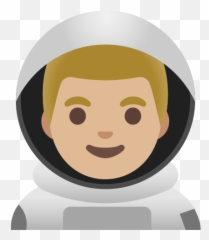 Medium - Emoji De Astronauta Con Cabello Rubio png