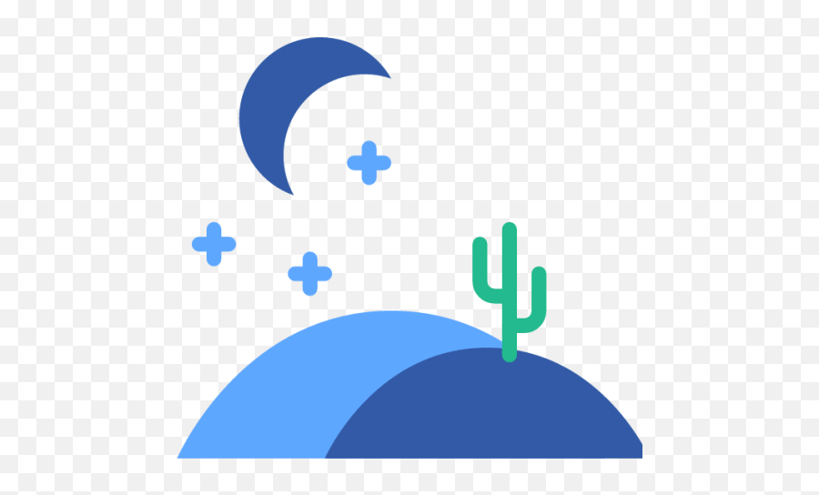 Cactus Desert Night Icon - Download For Free U2013 Iconduck Gameboy Pocket Bivert Backlight Png,Night Icon