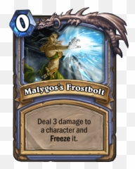 Blizzard Itzdarkvoid - Hearthstone Frostbolt png