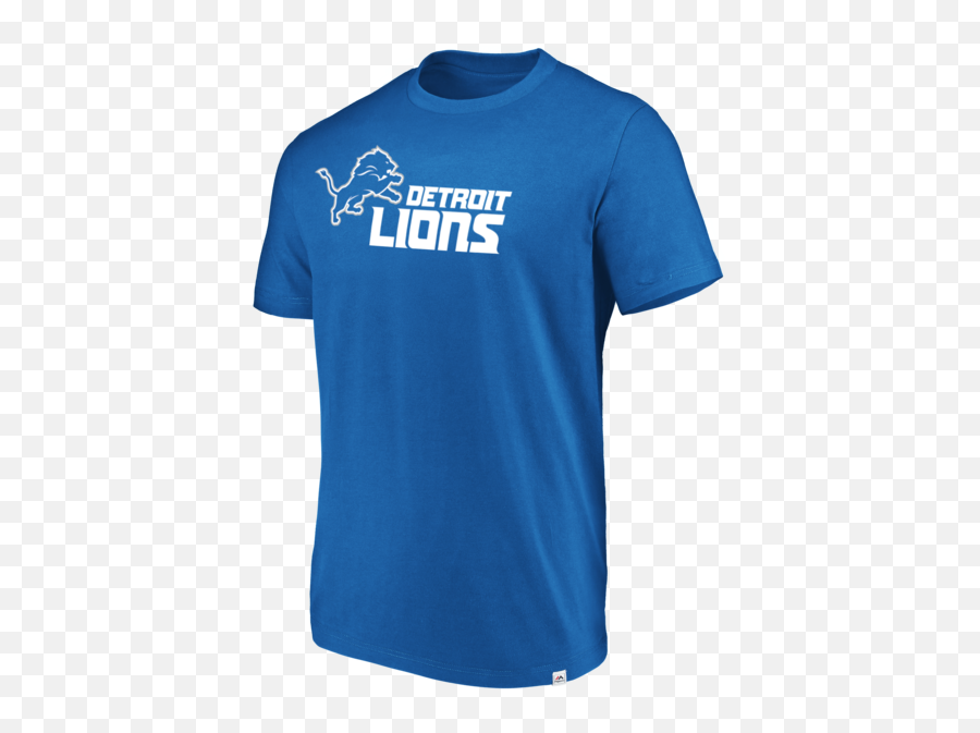 Detroit Lions Majestic Mens Blue Flex - Active Shirt Png,Detroit Lions Logo Png