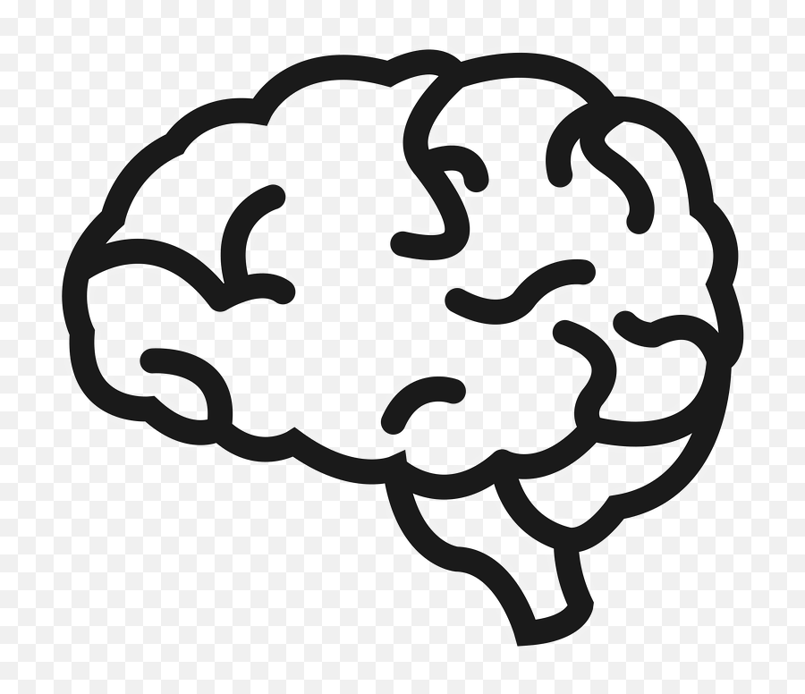 Brain Mind Think - Free Vector Graphic On Pixabay Clipart Simple Transparent Brain Png,Ai Brain Icon