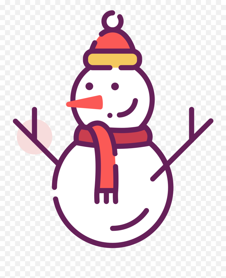 Snowman With Hat And Scarf Clip Art Free U2013 Christmas Hq - Christmas Designs Png,Christmas Countdown Icon