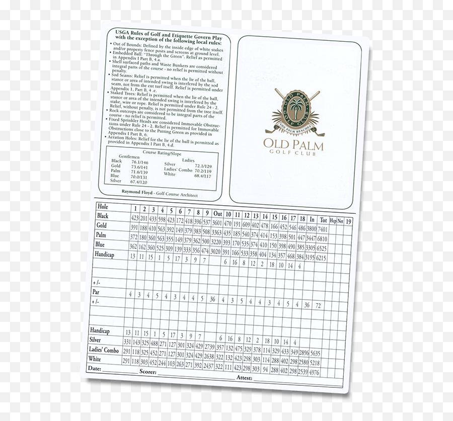 The Course - Document Png,Scorecard Icon