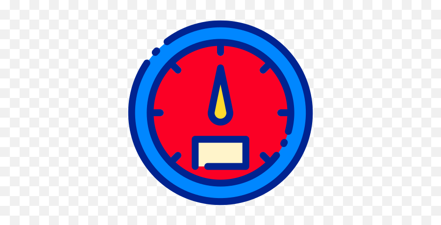 Tachometer - Free Transportation Icons Dot Png,Tachometer Icon