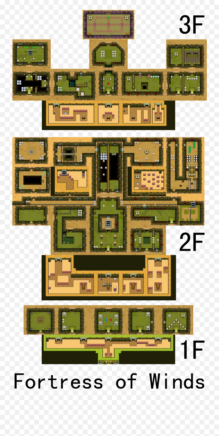 Filelegend Of Zelda The - Minish Cap The Gba Map Legend Of Zelda Minish Cap Fortress Of Winds Map Png,Gba Png