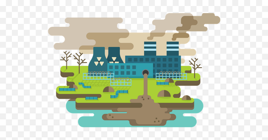 Pollution Icon - Download In Colored Outline Style Green Energy Enviroment Pollution Png,Air Pollution Icon