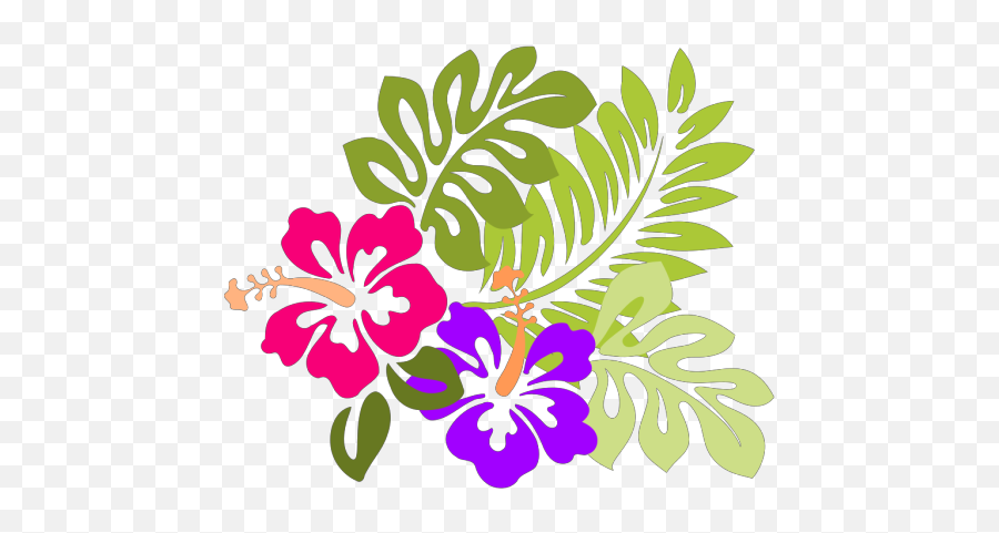 Hibiscus Png Svg Clip Art For Web - Download Clip Art Png Colorful Flower Design Clipart,Icon Recon Jeans