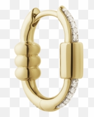 Vertigo 12 Earring Maria Black - Solid png