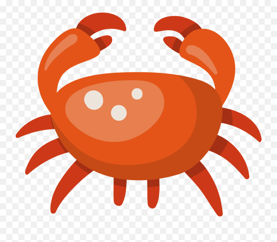 Crab Cartoon Clip Art - Cartoon Crab Png,Crab Transparent Background