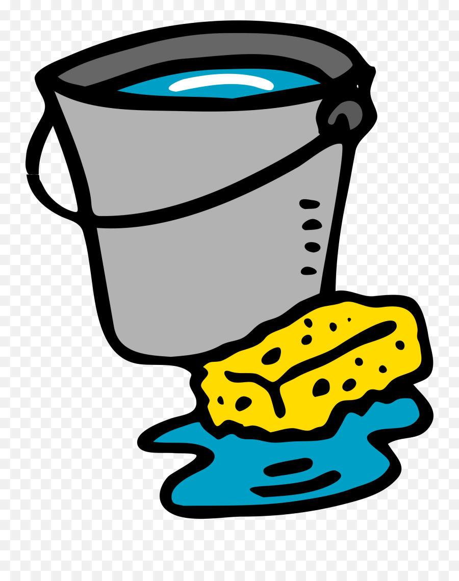 Bucket Water Cleaning - Cleaning Clip Art Png,Cleaning Png