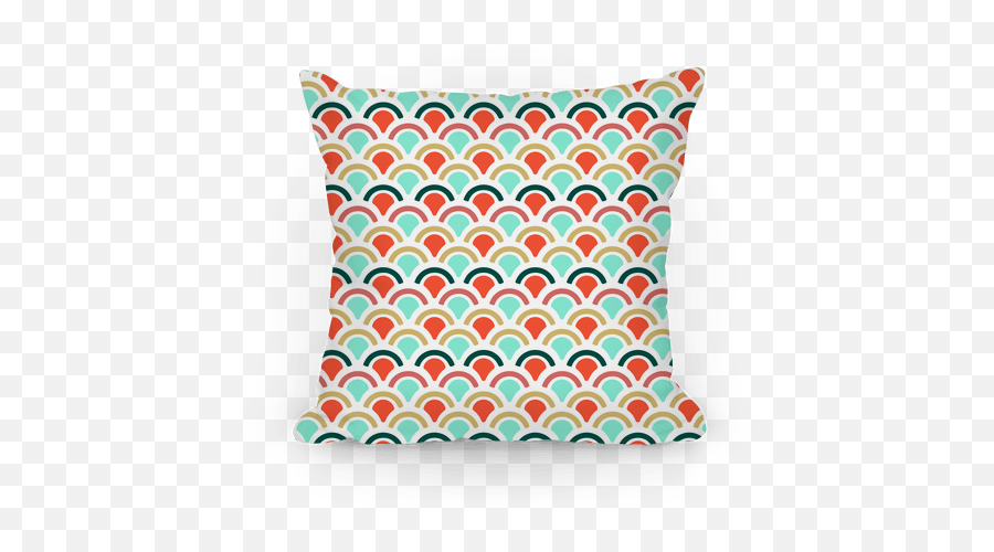 Mermaid Scales Pattern Throw Pillow Lookhuman - Cushion Png,Mermaid Scales Png