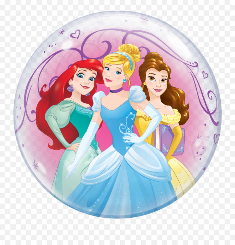 Disney Princesses Bubble Balloon - Disney Princess Bubble Balloon Png,Disney Princesses Png