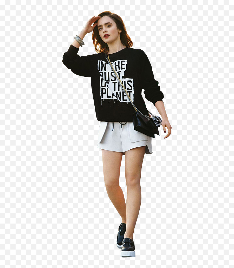 Lily Collins Png Full Body - Lily Collins Outfits,Lily Collins Png