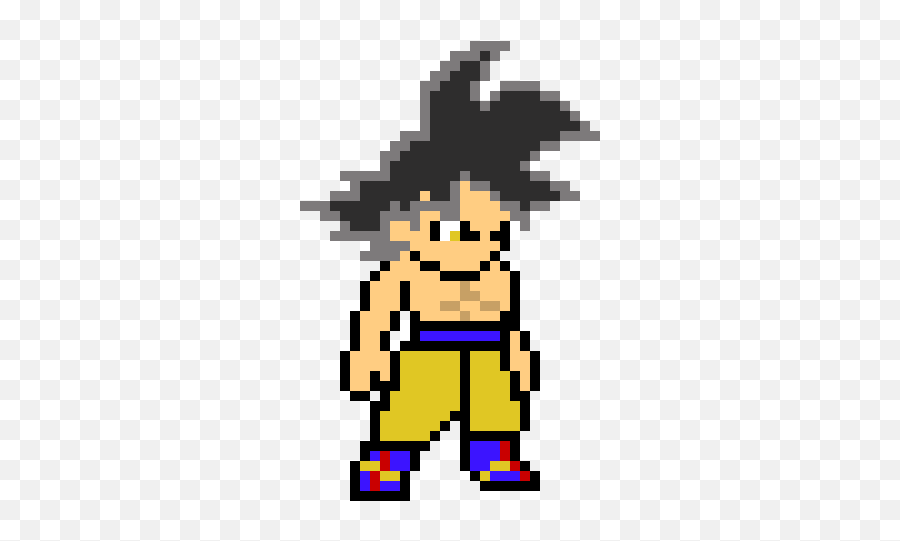8bit Goku Ultra Instinct - Goku Ultra Instinct Pixel Art Png,Ultra Instinct Goku Png