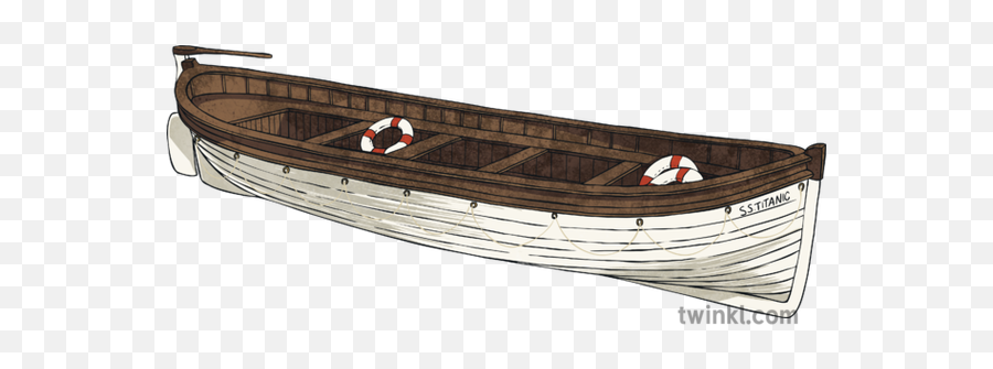 Titanic Lifeboat Ks2 Illustration - Twinkl Life Boat Transparent Png,Titanic Png